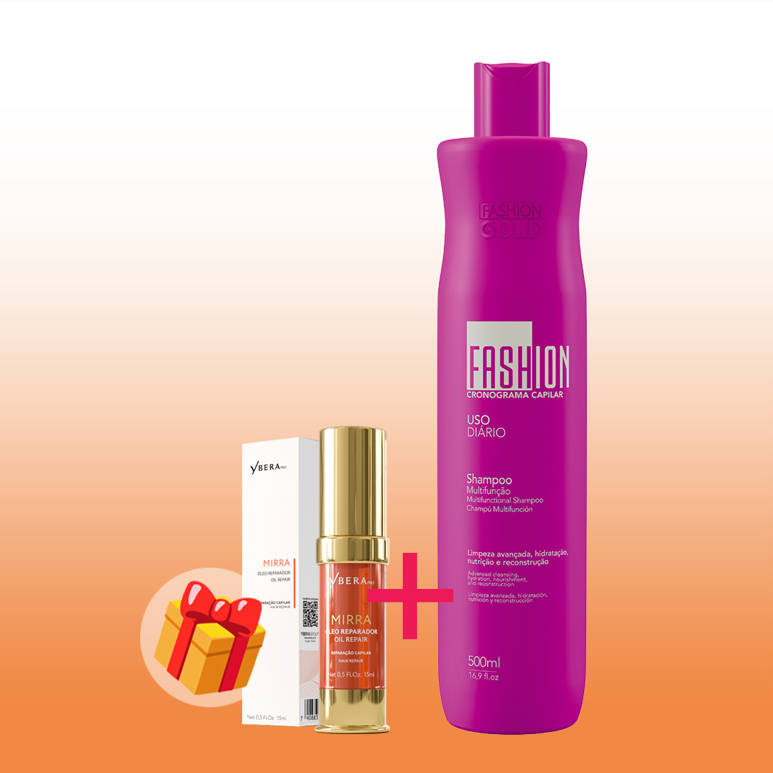 Fashion Gold Cronograma Shampoo Multifunción 500 ml