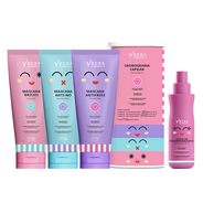 KIT Cronograma NIÑA Fashion Kids Lata - 3x250 g c/u + Leave - In Desenredante 150 ml