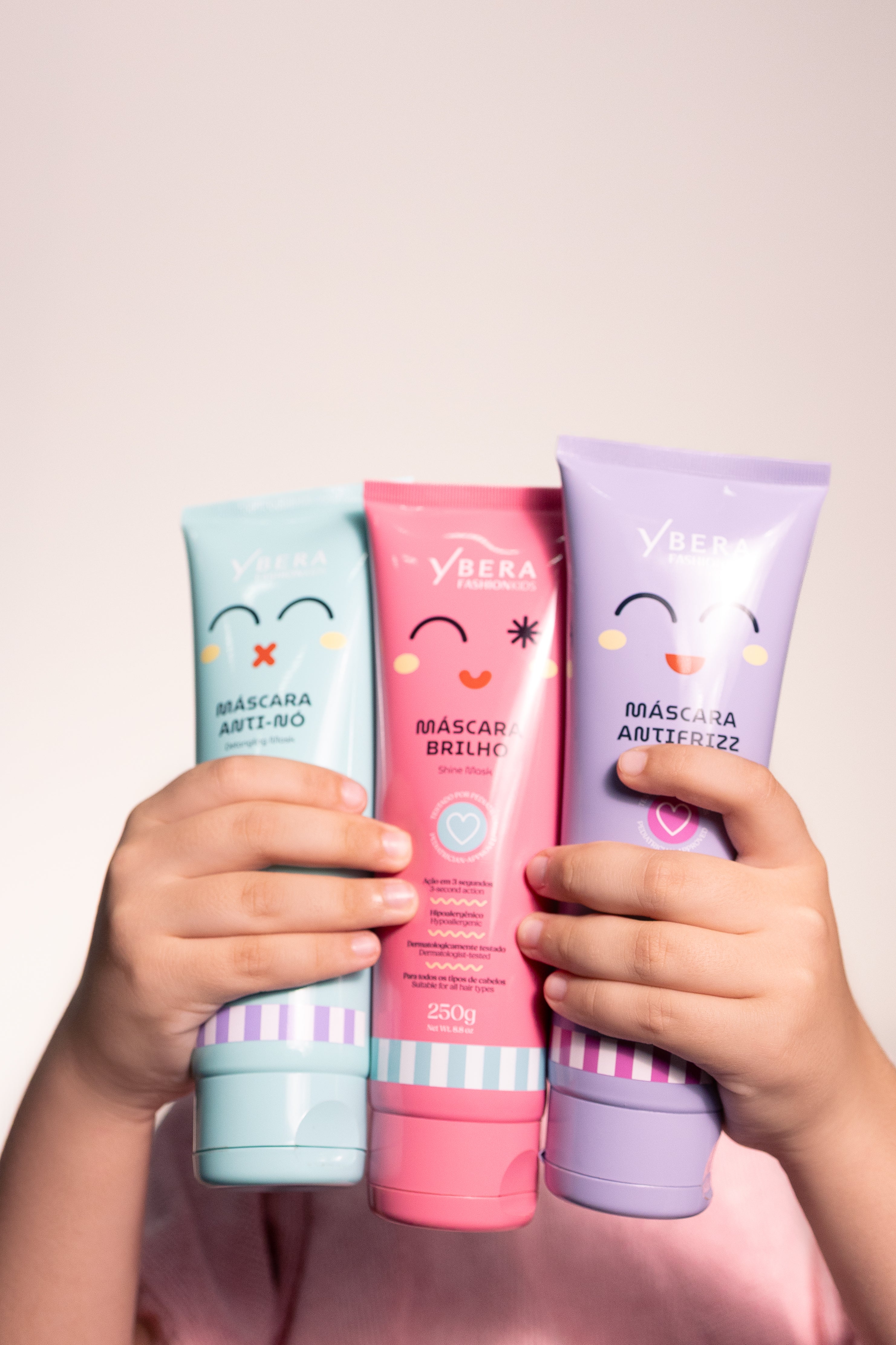 KIT Cronograma NIÑA Fashion Kids Lata - 3x250 g c/u + Leave - In Desenredante 150 ml