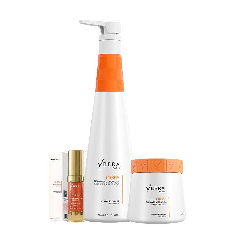 KIT Mirra - Shampoo 500 ml + Mask 200 g + Oil Repair 15 ml