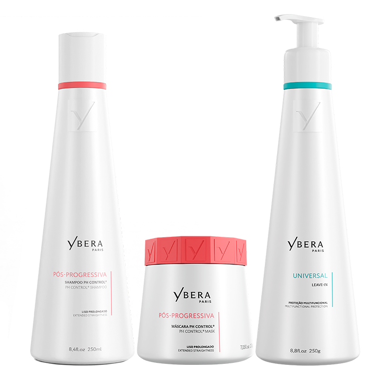 KIT Pos-Progressiva - Shampoo 250 ml & Mask 200 g + Universal Leave-In 250 g