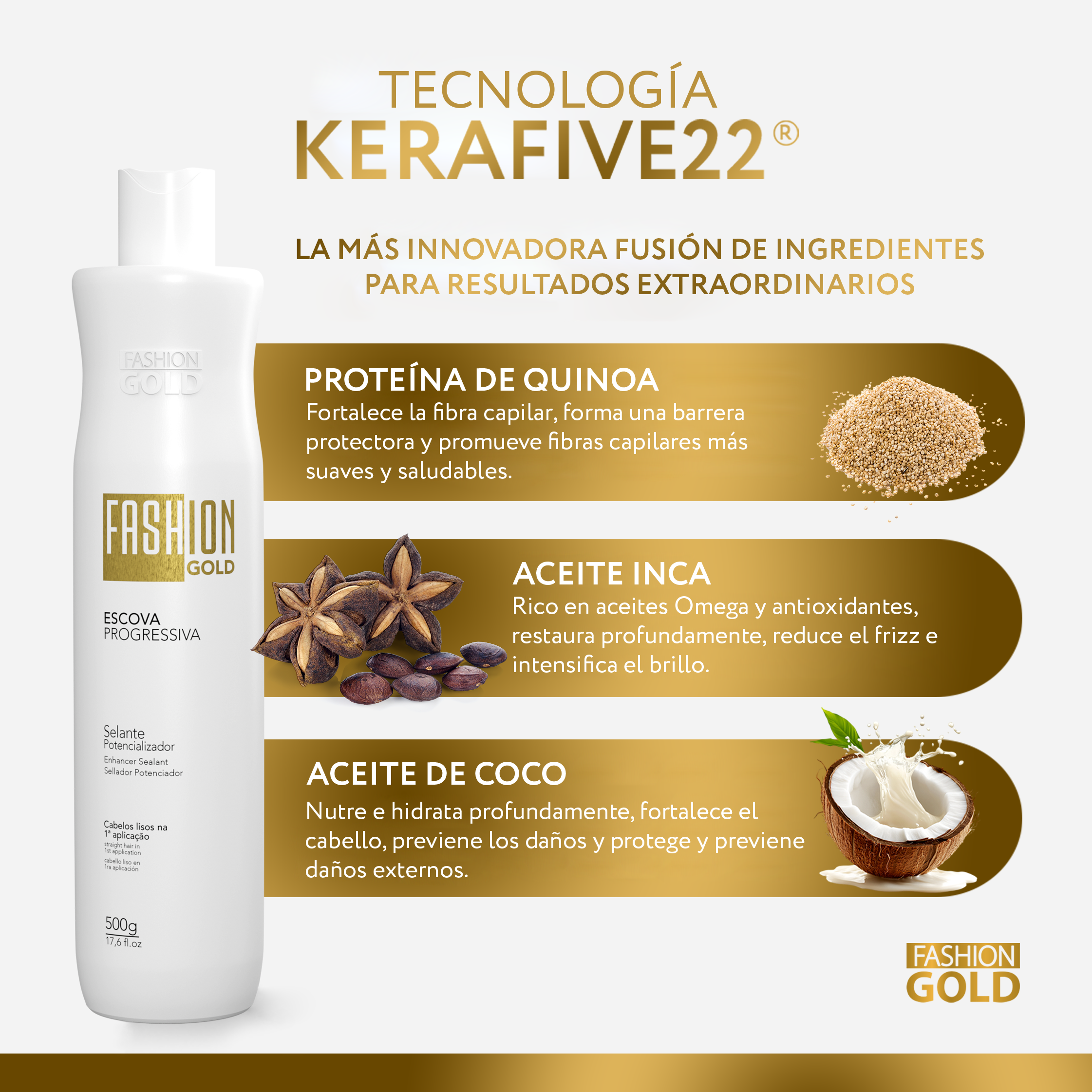 Fashion Gold - Alisado en Casa 500gr