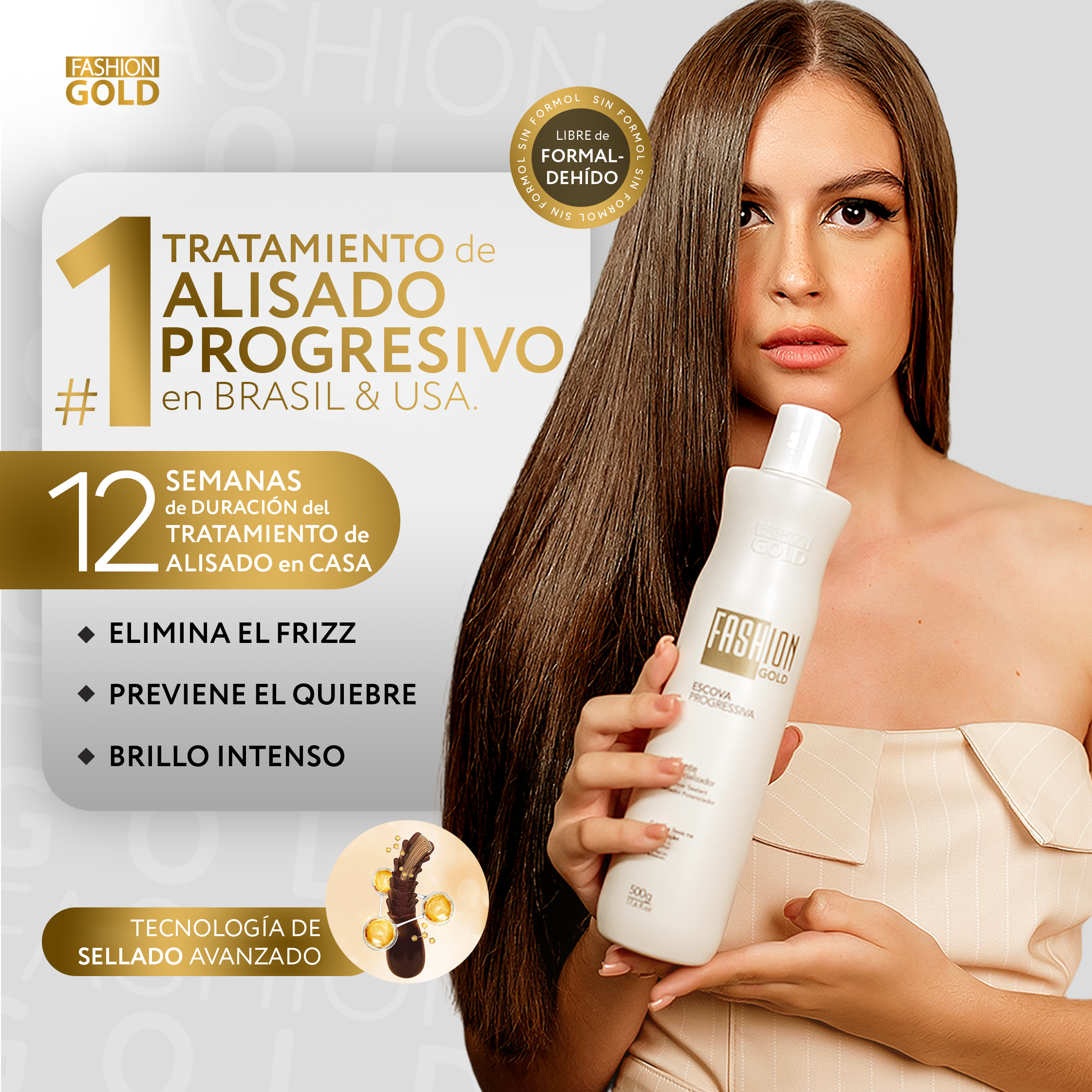 Fashion Gold - Alisado en Casa 500gr