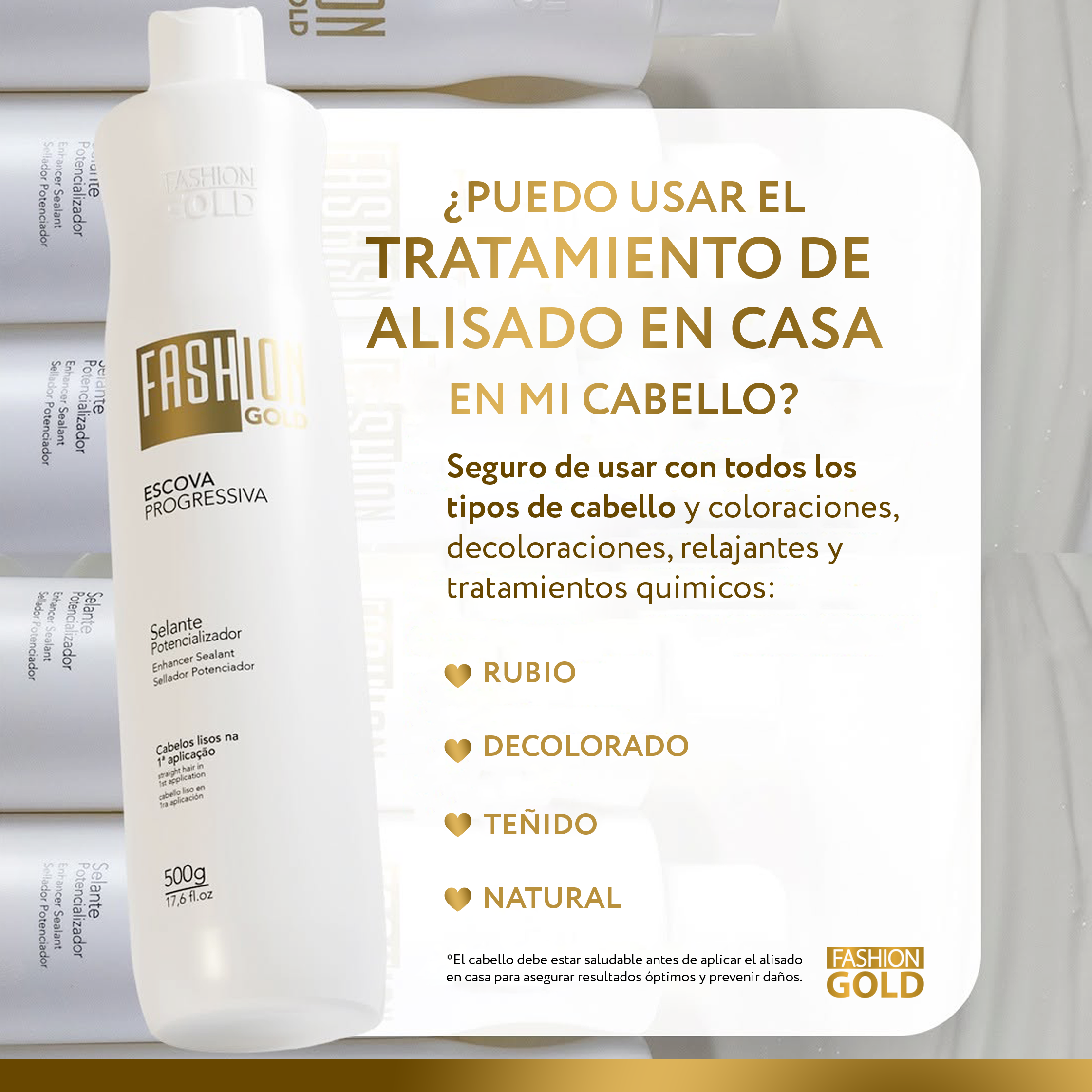 Fashion Gold - Alisado en Casa 500gr