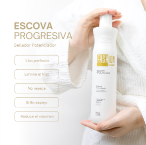 Fashion Gold - Alisado en Casa 500gr + Protect & Control  Shampoo 300ml + Mask 250 gr+ Pre Shampoo 300ml